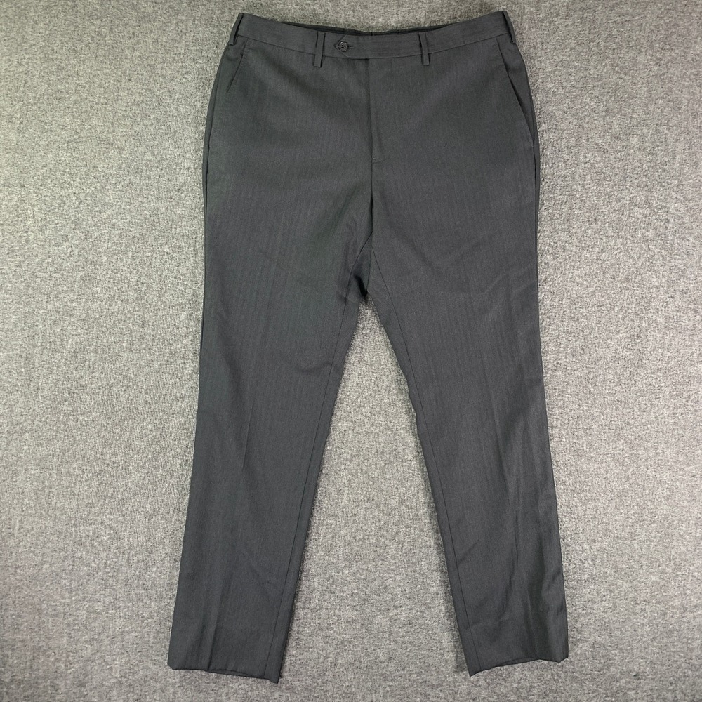 Brooks Brothers 2 Piece Suit Men 43R Gray Vitale Barberis Canonico Wool 35x30 - Picture 11 of 16
